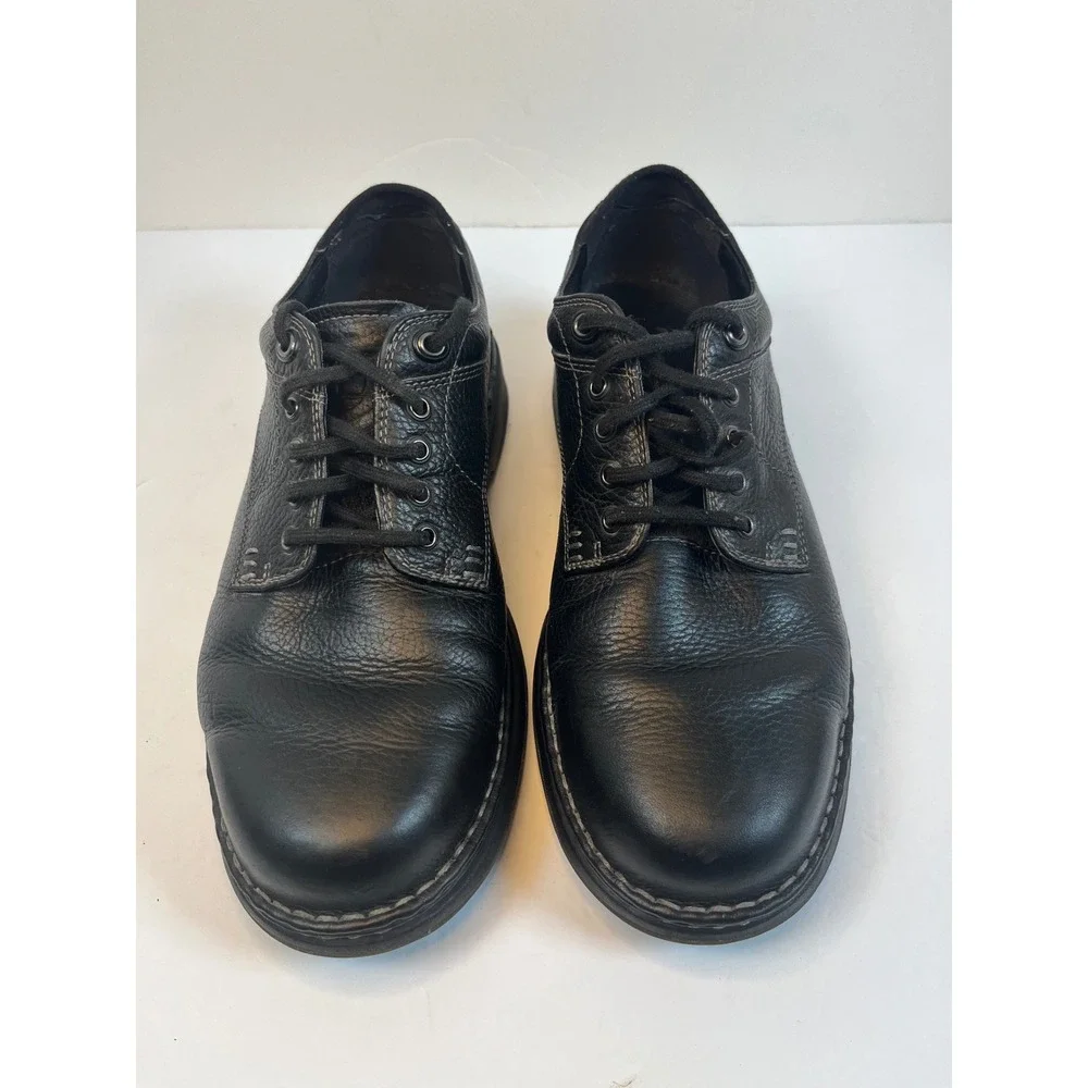 Timberland 29512 Mens Black Leather Oxford Shoes Lug Sole Size 9M